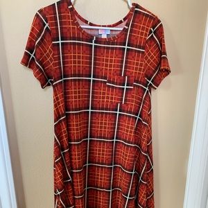 Red Plaid Carly Dress